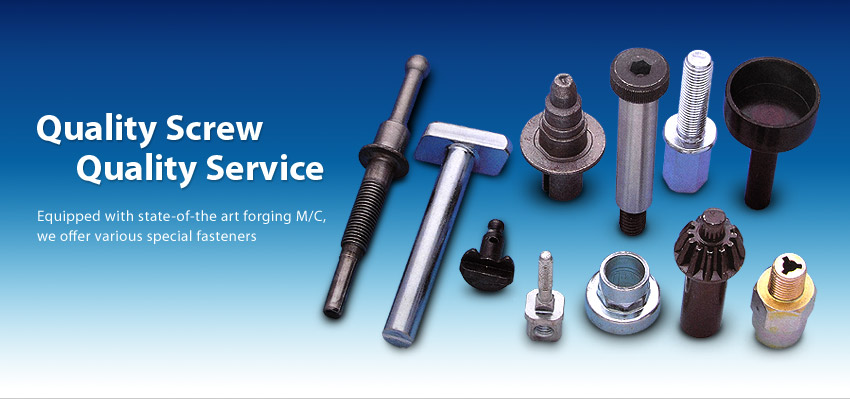 Quality Screw Quality Service
Equipped with state-of-the art forging M/C, we offer various special fasteners